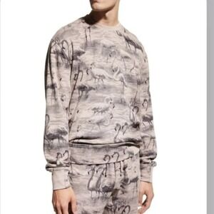 Twenty Montreal Men's Large Identity Hyper Reality Hoodie Flamingo Sweatshirt